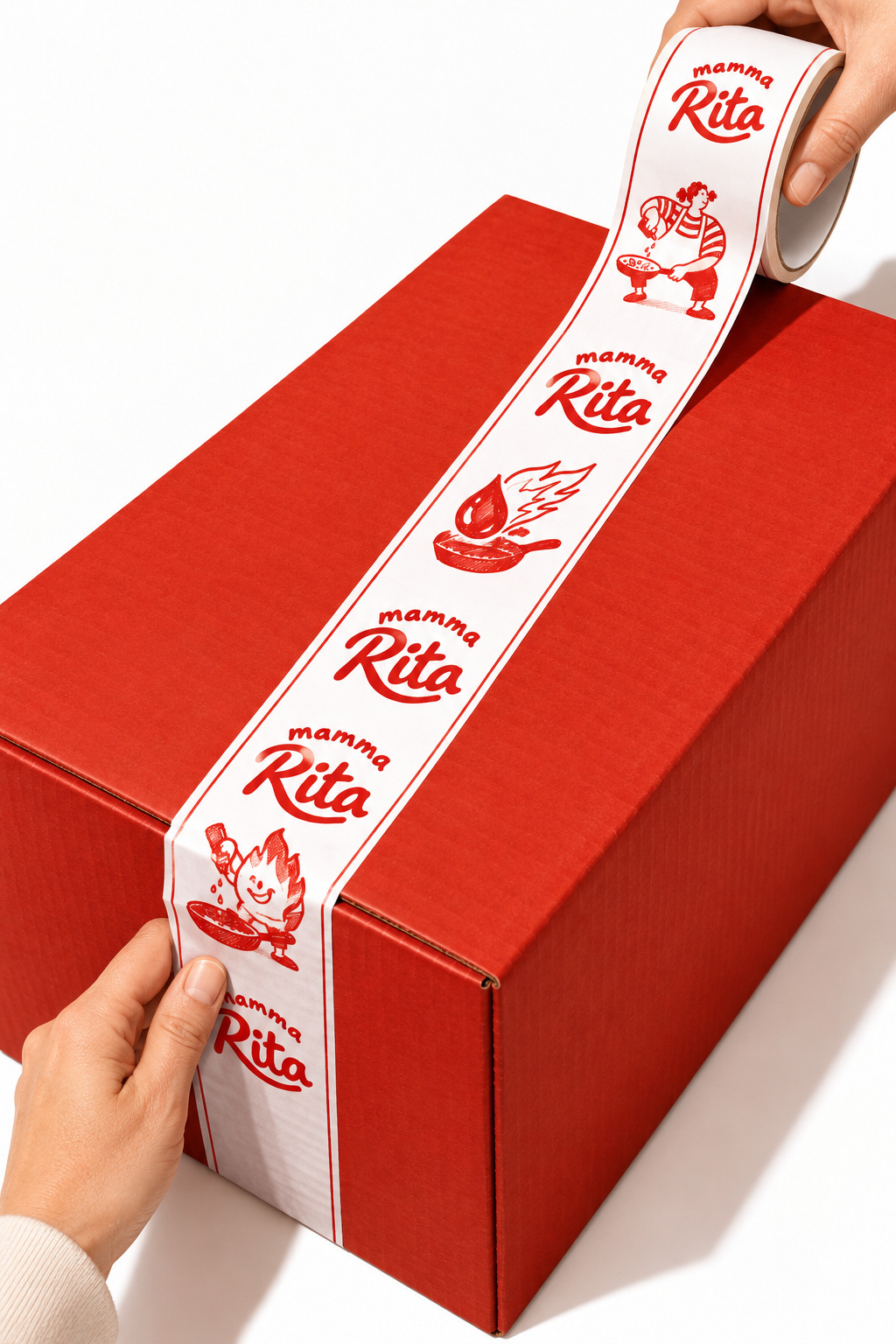 Red box tape option two